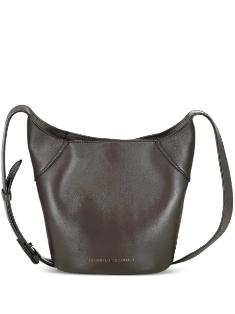 Brunello Cucinelli leather bucket bag