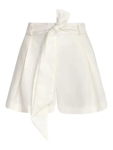 ANDRES OTALORA bow-detail pleated shorts