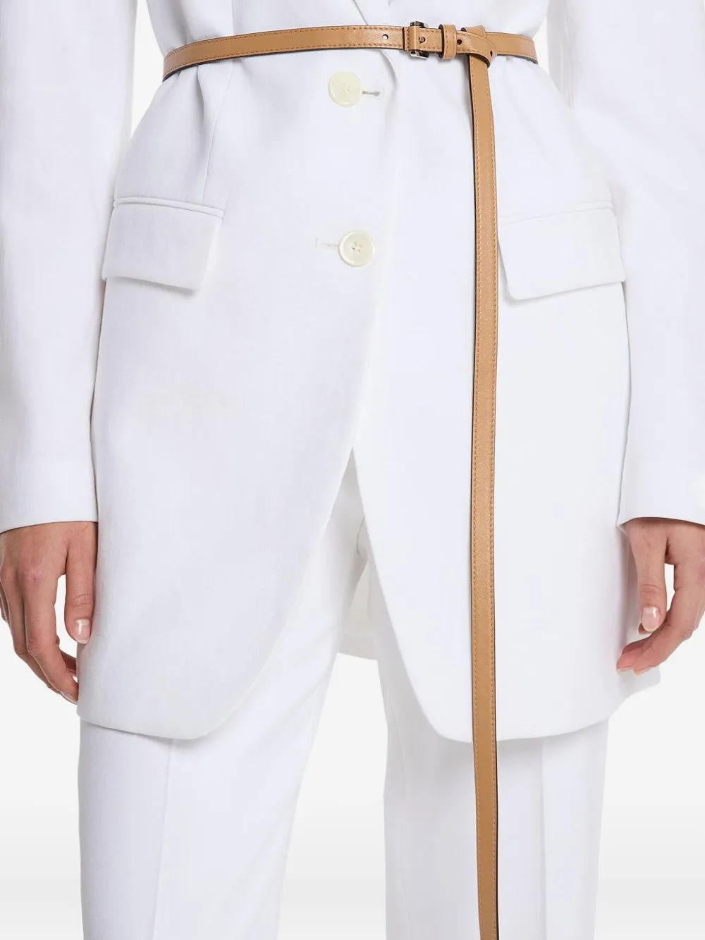 Michael Kors Collection leather knotted belt - Bruin