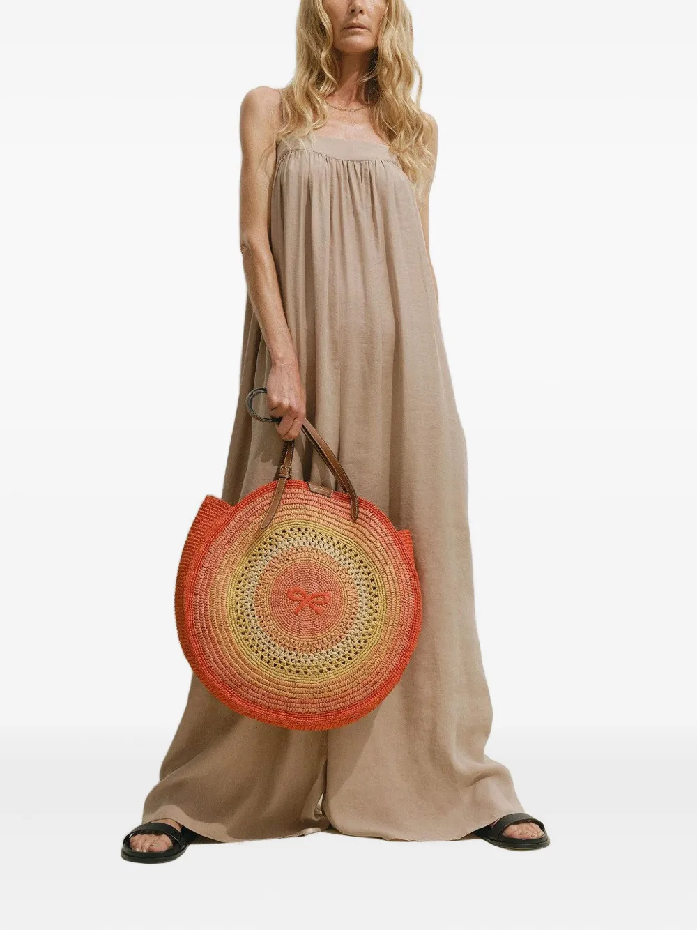 Anya Hindmarch round bow tote bag - Oranje