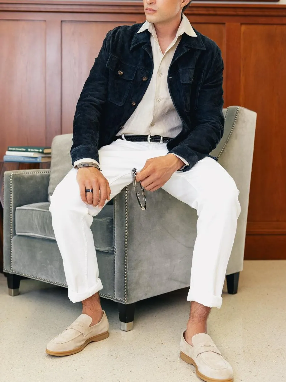 Eleventy suede trucker jacket | Shirt Jackets | Image 2