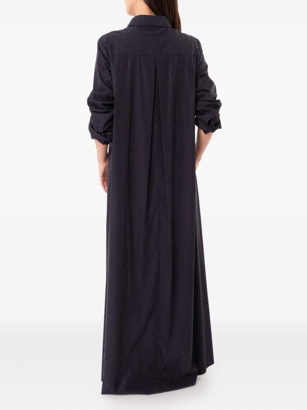 Twp Jenny's Crystal-embellished Shirt Dress In Blue