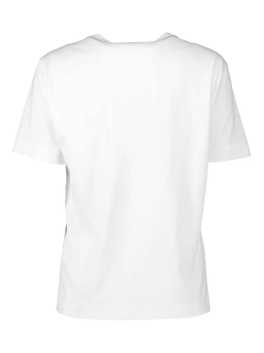 Brunello Cucinelli Monili Trim Cotton T-shirt In White