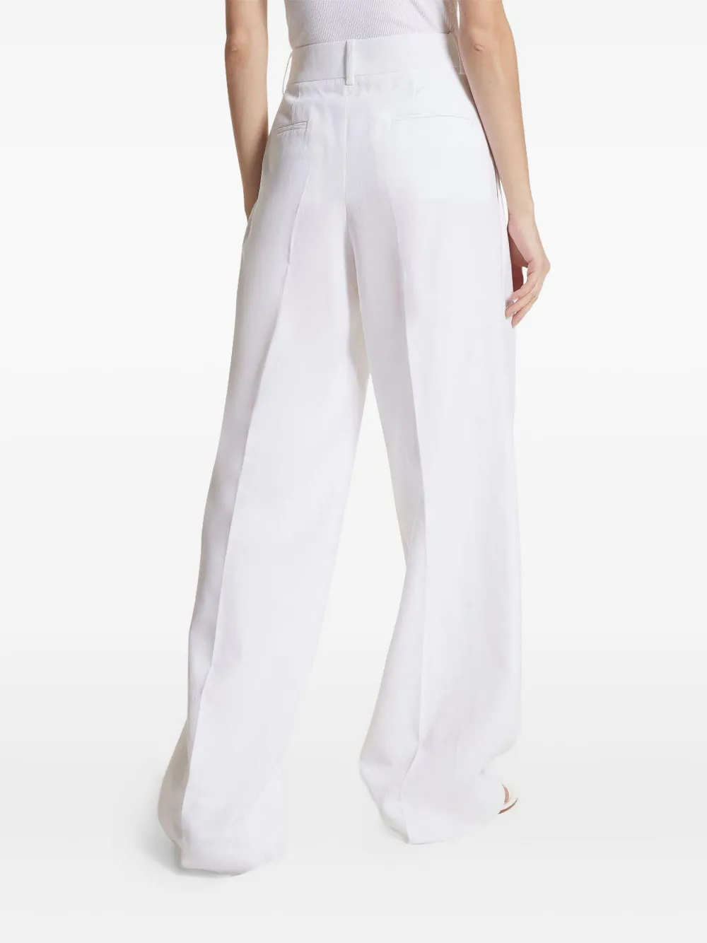 Michael Kors Collection pleated wide-leg trousers Wit