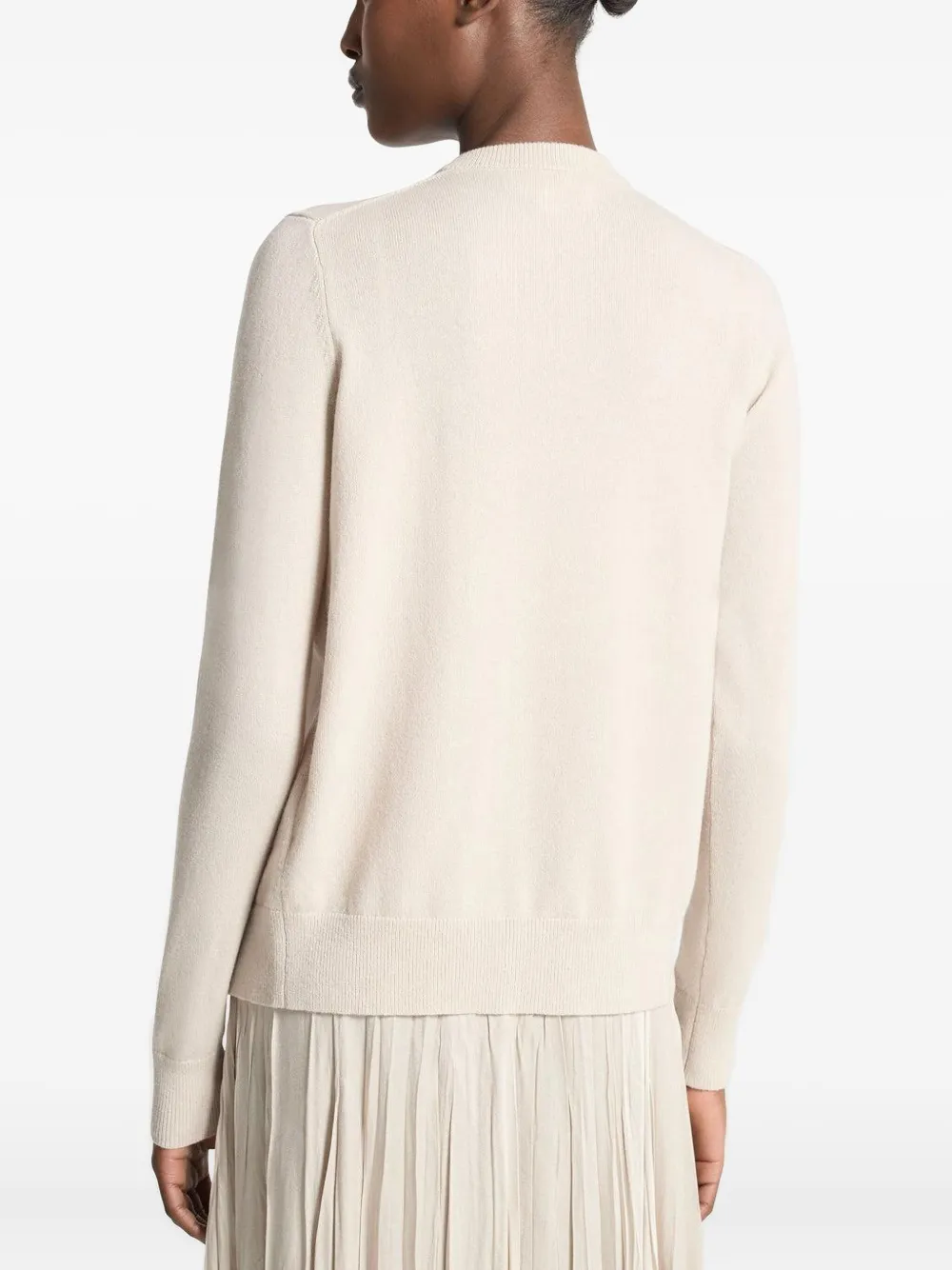 Michael Kors Collection V-neck buttoned cardigan Beige