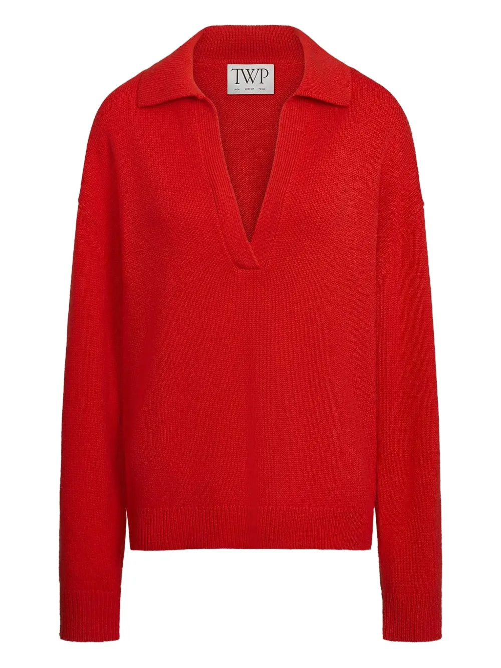 TWP Boy Henley polo-neck sweater - Rosso