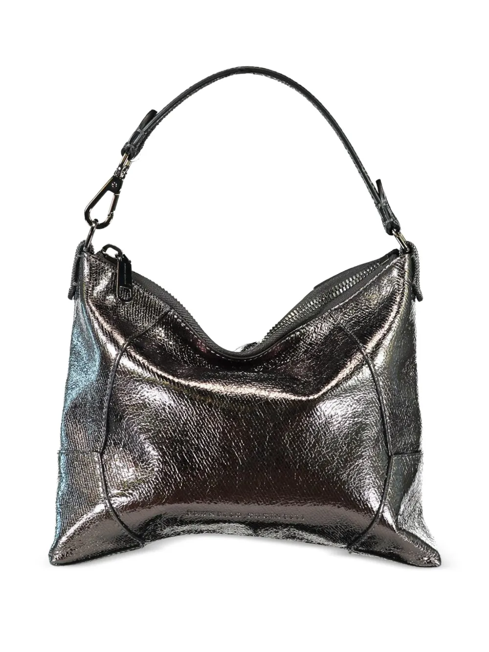 Brunello Cucinelli small leather tote bag - Grey