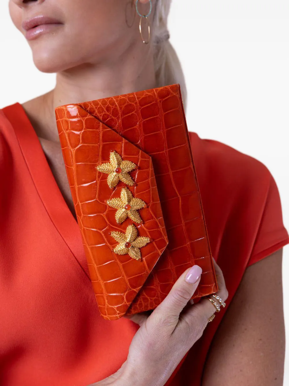 Jada Loveless Isabel Clutch Bag In Red