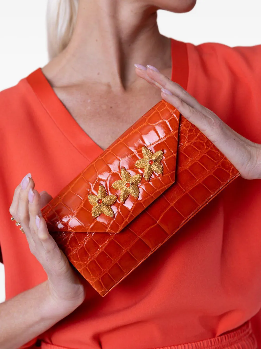 Jada Loveless Isabel Clutch Bag In Red