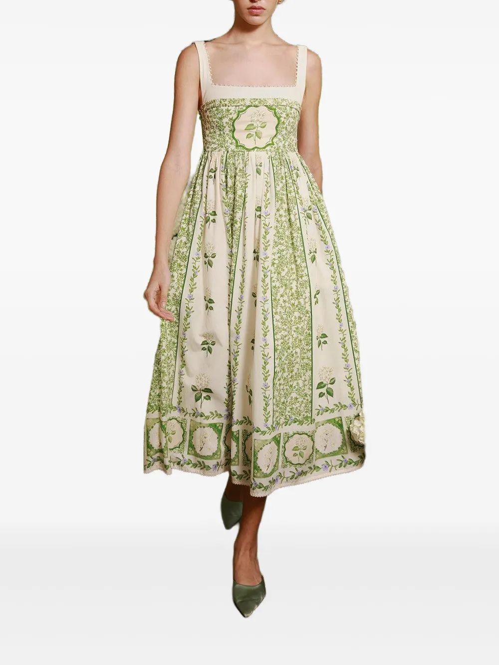 Agua By Agua Bendita Barbara Wild midi dress - Beige