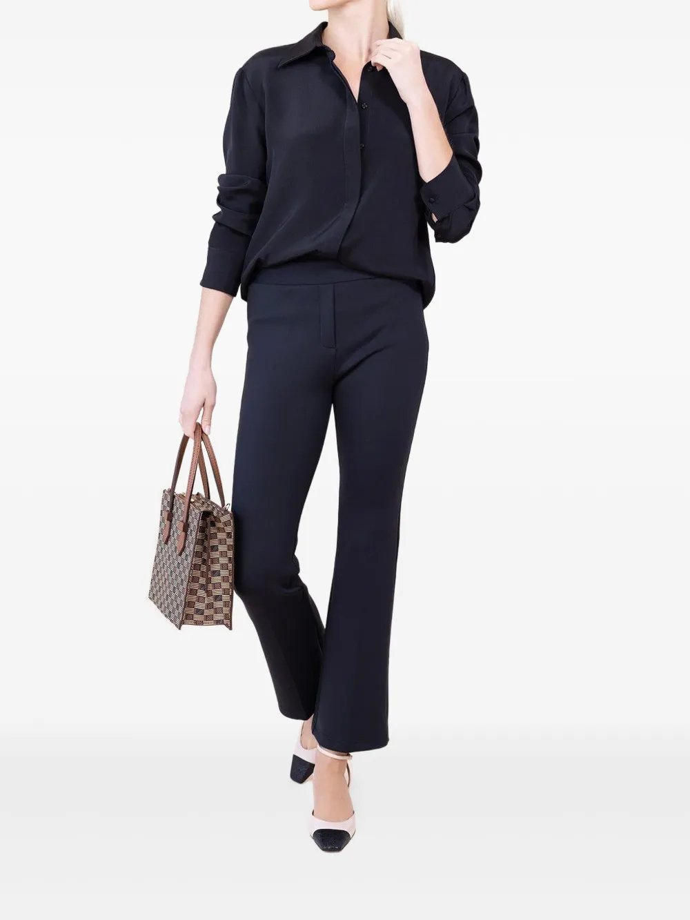 Brandon Maxwell Spence shirt - Zwart
