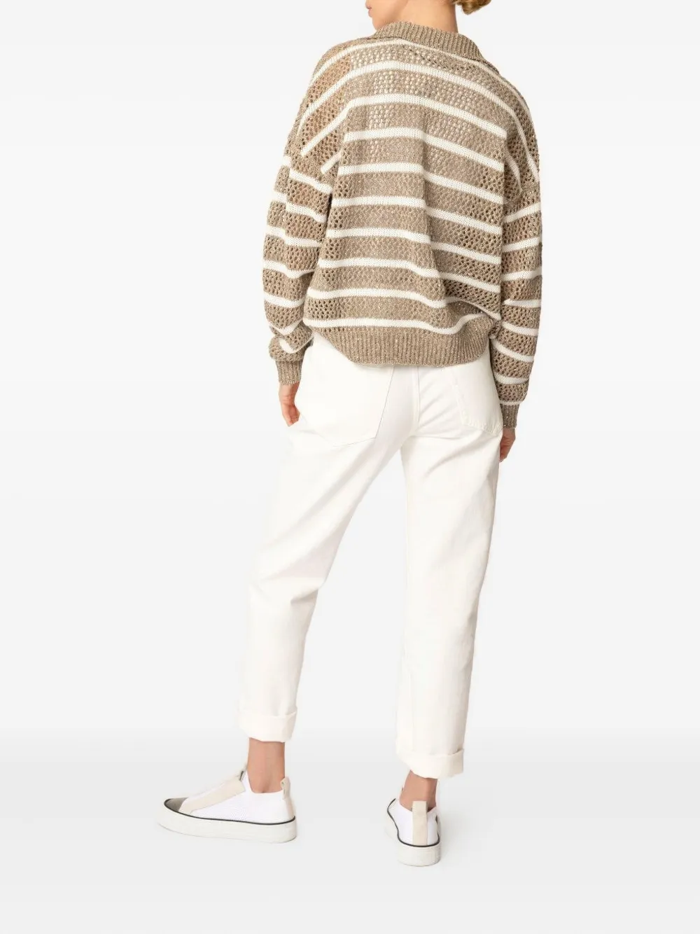 Brunello Cucinelli Straight-leg Jeans In White