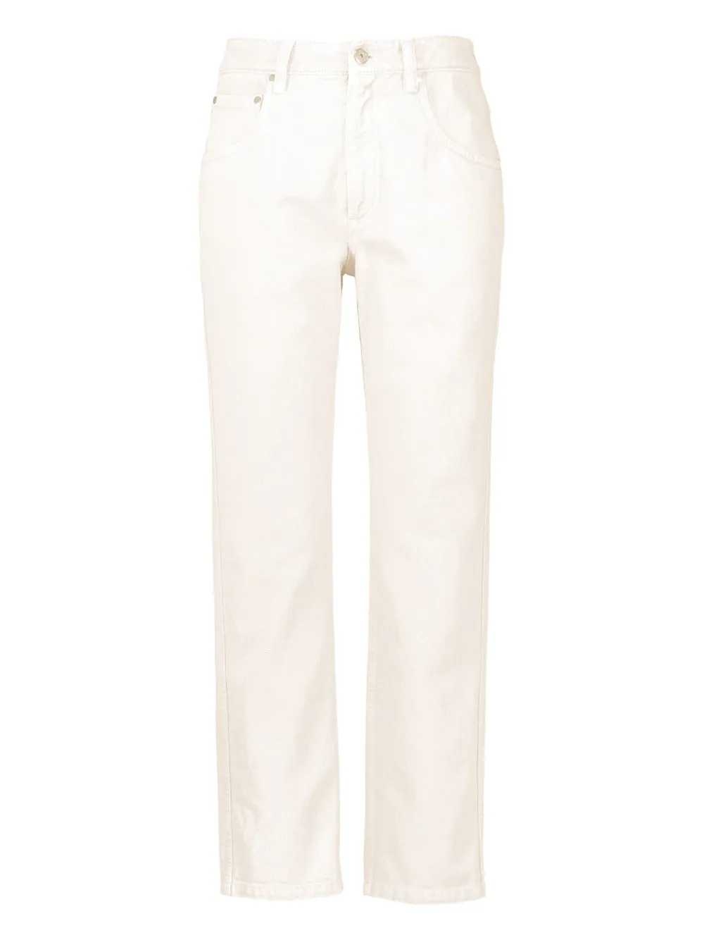 Brunello Cucinelli Straight-leg Jeans In White