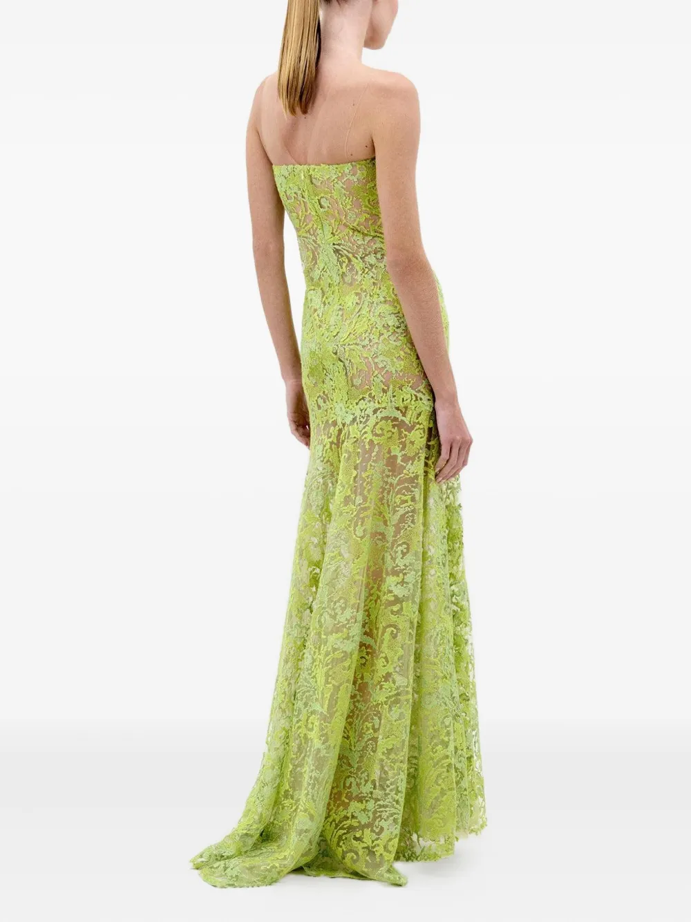 Silvia Tcherassi Tulip lace dress Groen