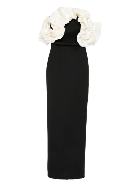 AAVVA vestido midi con hombros descubiertos