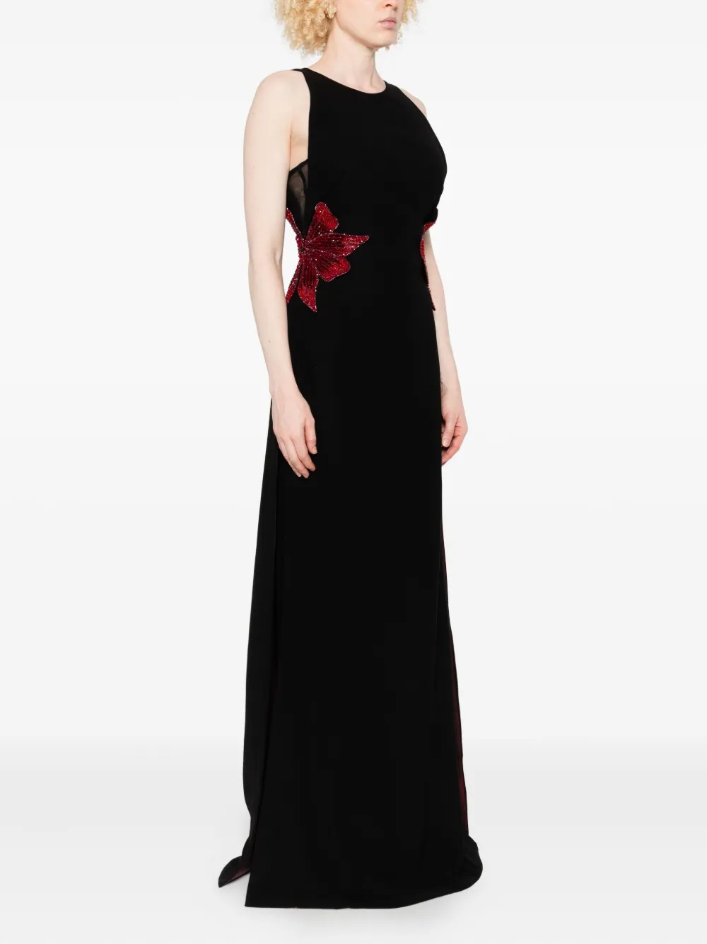 AAVVA Jurk met pailletten Zwart