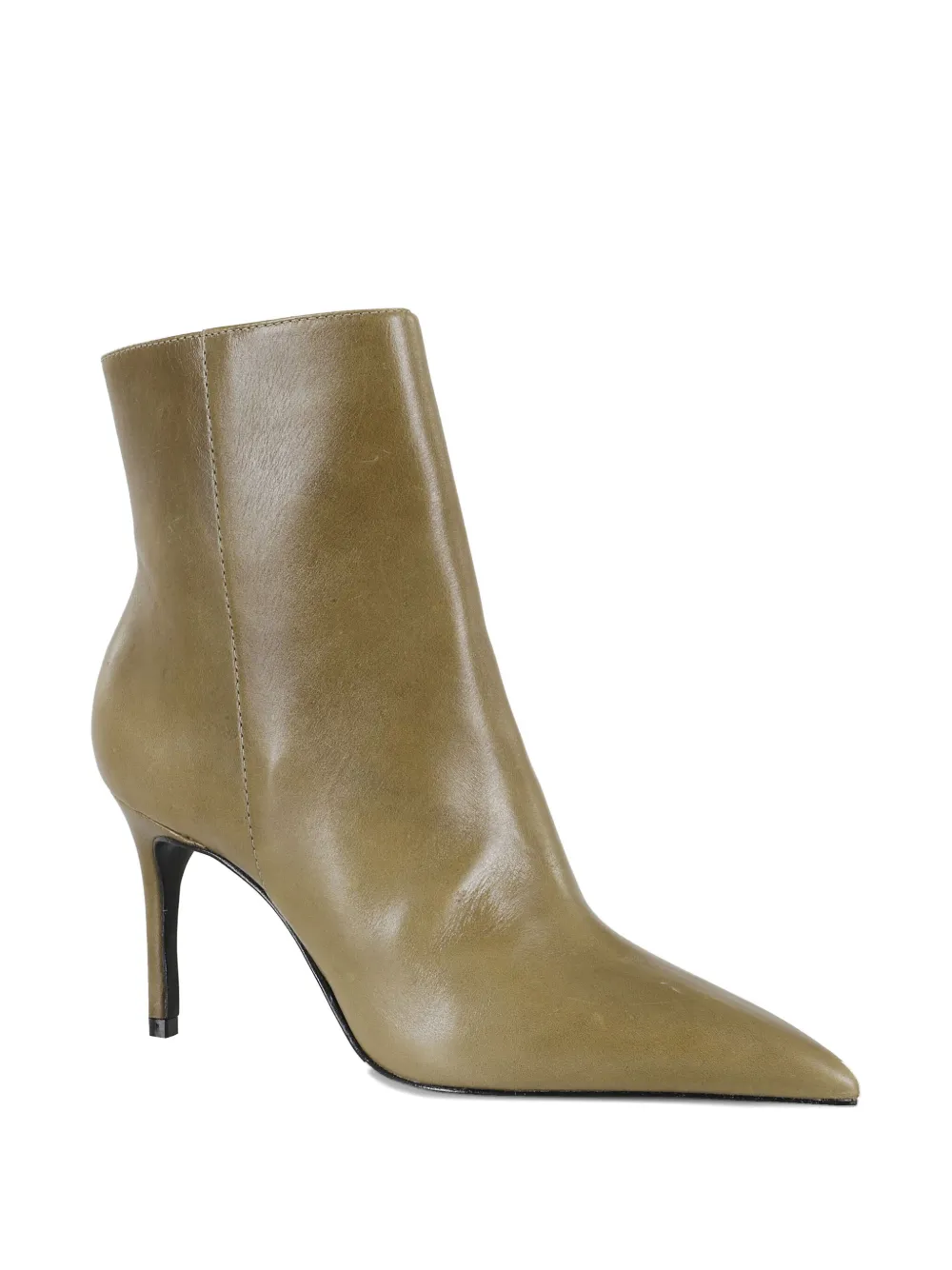 Schutz Pointed-toe Zip-fastening Boots In Brown