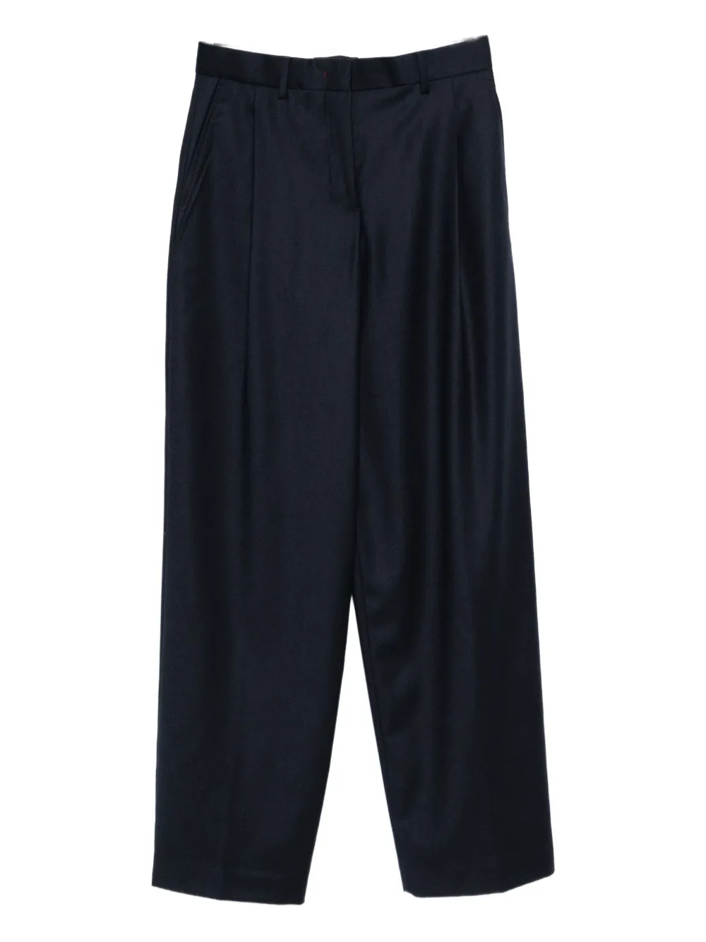 Paul Smith Concealed-fastening Pleated Trousers In Blue