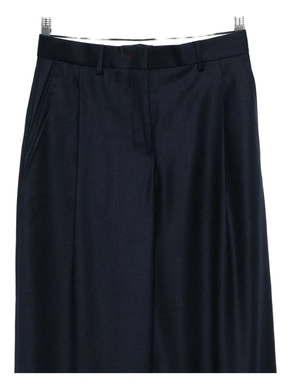 Paul Smith Concealed-fastening Pleated Trousers In Blue