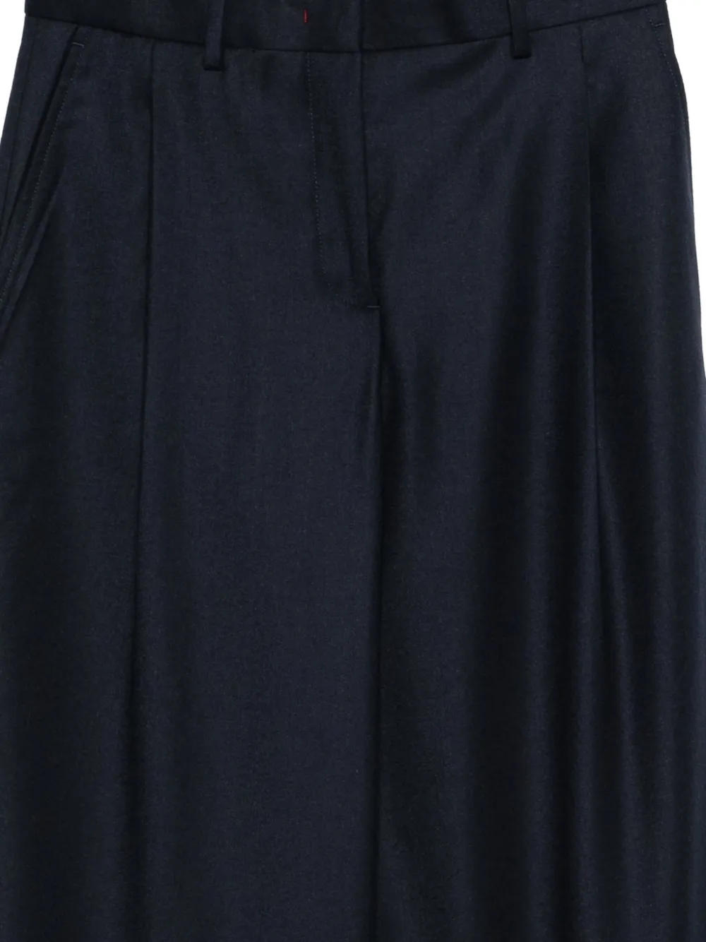 Paul Smith Broek met verborgen sluiting en plooien Blauw