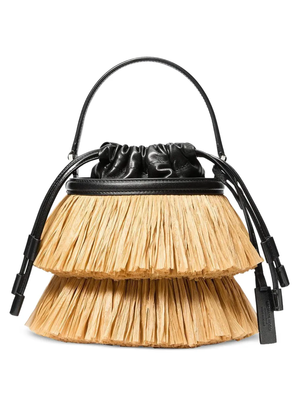 Michael Kors Collection mini Ischia bucket bag Zwart