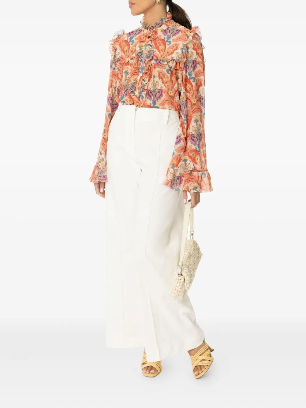ETRO ruffle-detailed floral blouse | Blouses | Image 2