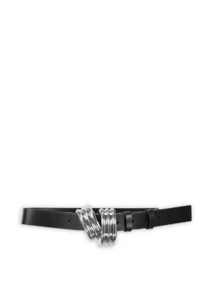 Brandon Maxwell Lucite Buckle Leather Belt Black Size Medium NWT Brandon Maxwell | Accessories | Brandon Maxwell W Large  main image 2