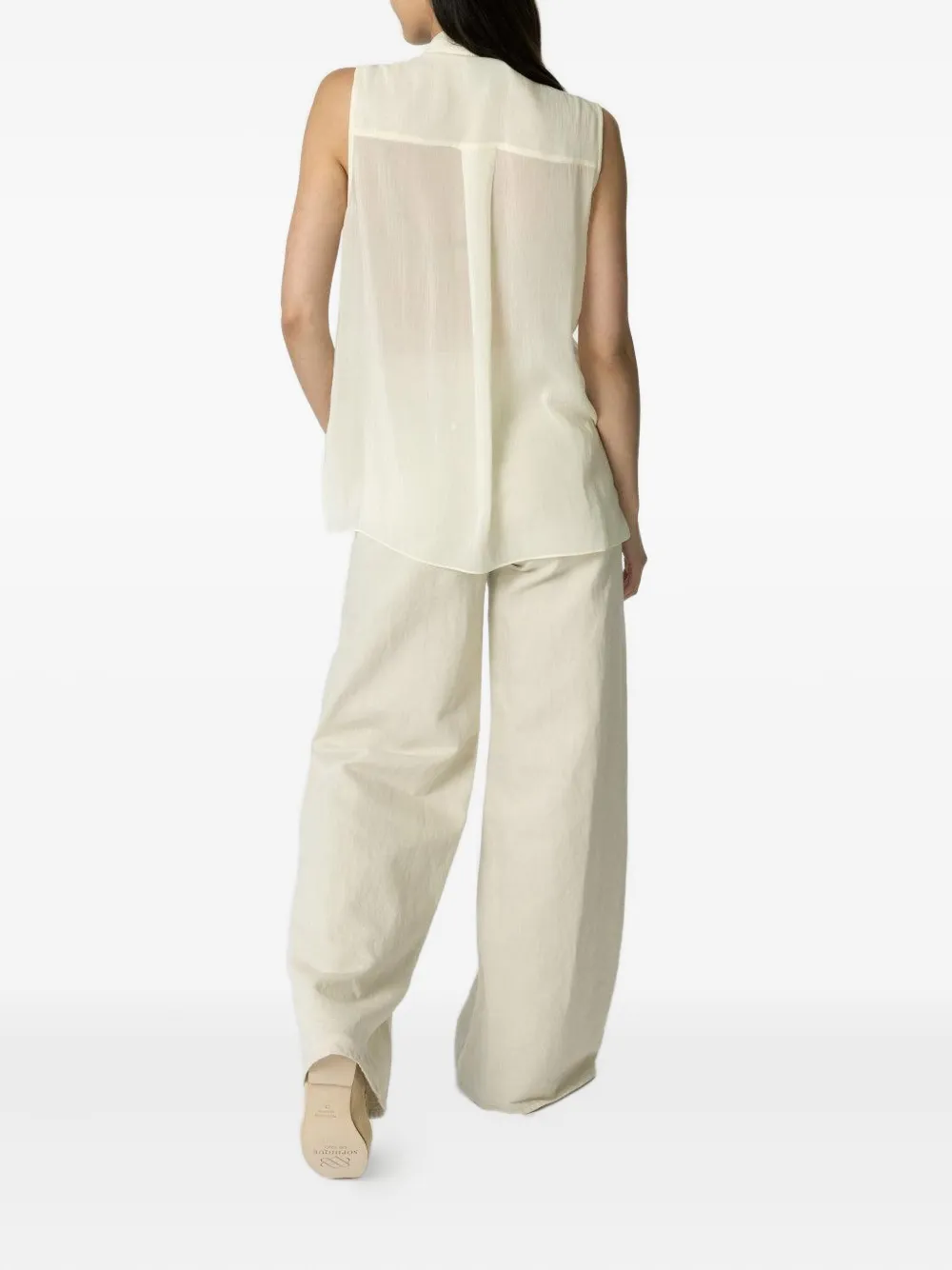 TWP Adele pleated sequin-embellished top Wit