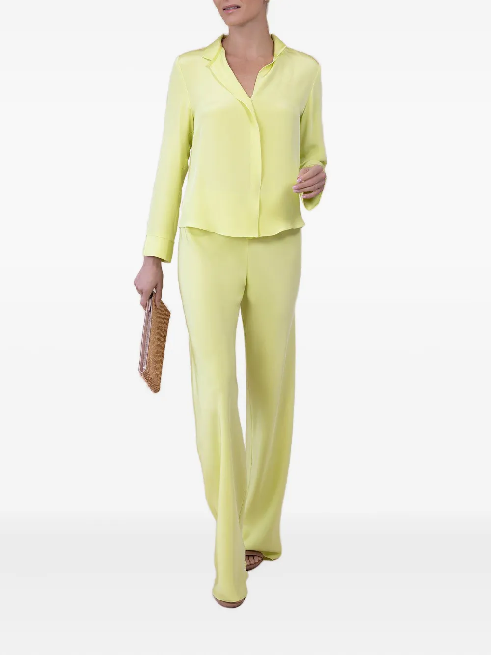 Peter Cohen point-collar long-sleeve shirt - Groen