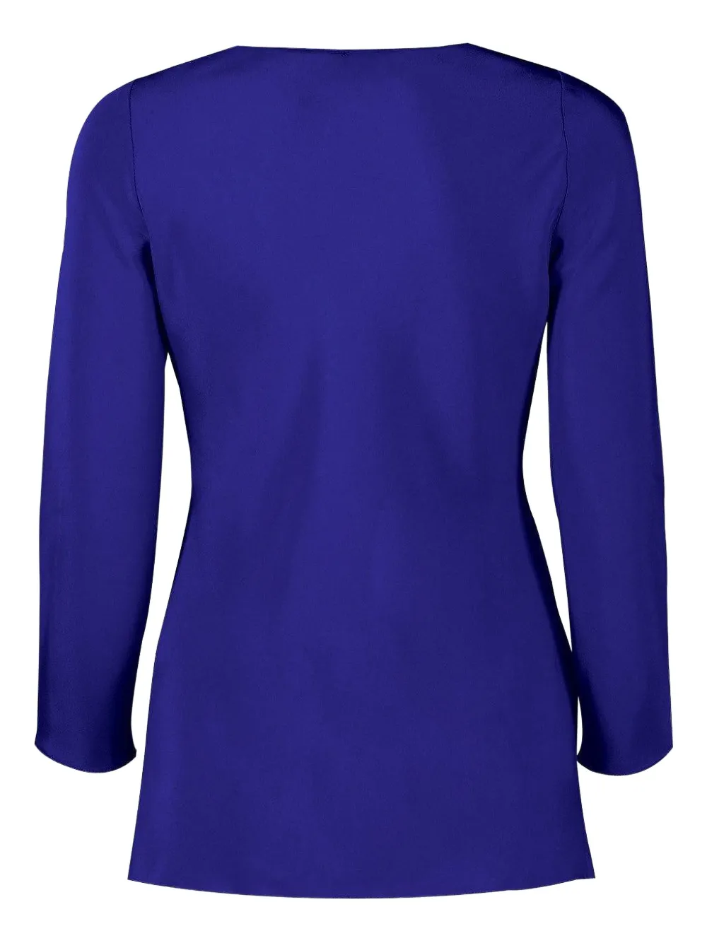 Peter Cohen Boat-neck Quarter-sleeve T-shirt In Blue