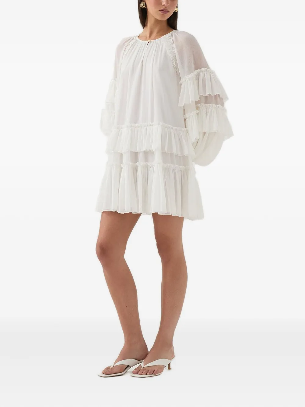 Aje Mina Mini Dress In White