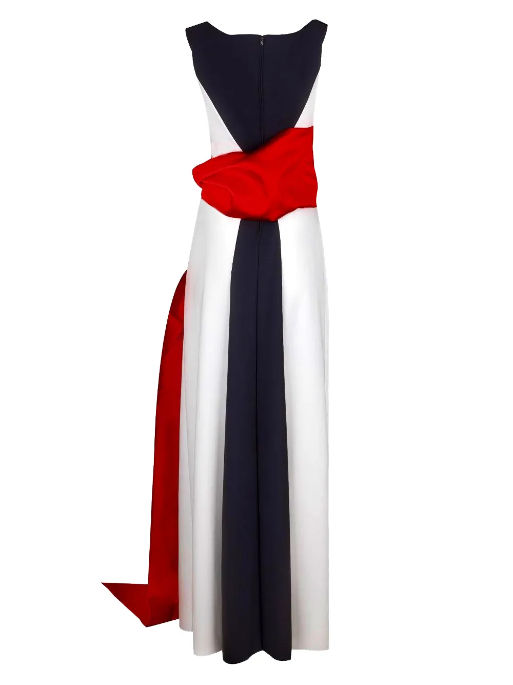 Greta Constantine Okimma panelled maxi dress Wit