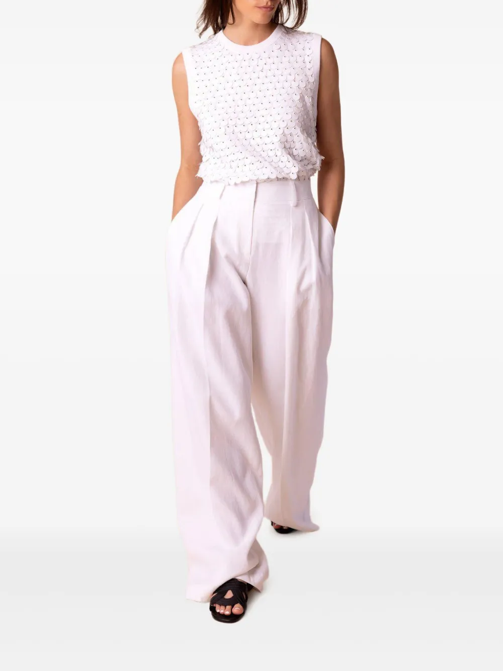 Michael Kors Collection sequin-embellished sleeveless top | Chalecos y camisetas | Image 2