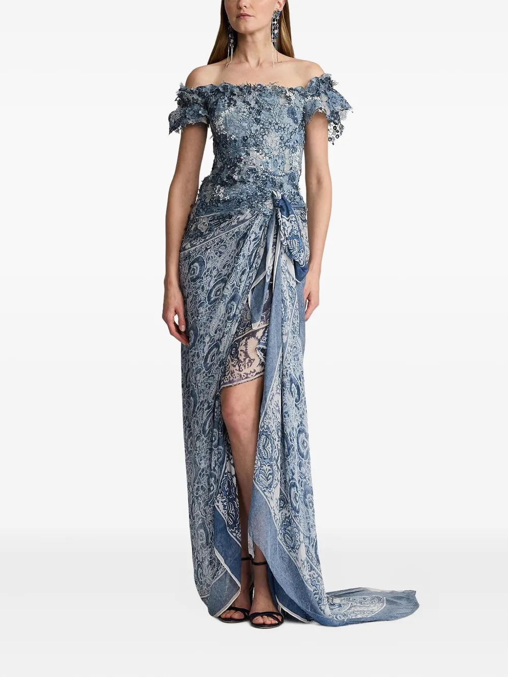 Ralph Lauren Collection Ivanna dress - Blauw