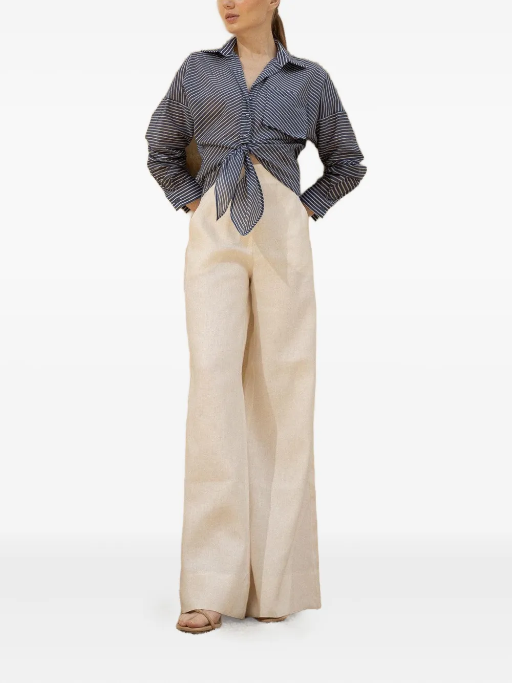 ANDRES OTALORA Me Hablas trousers - Beige
