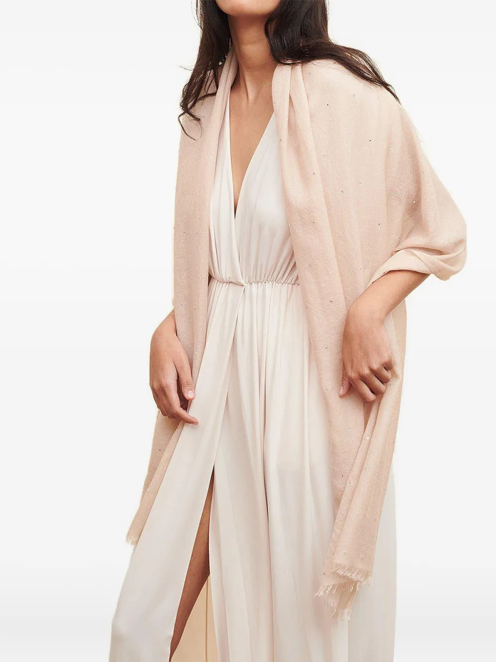  Jane Carr The Crystal Scarf - Neutrals 