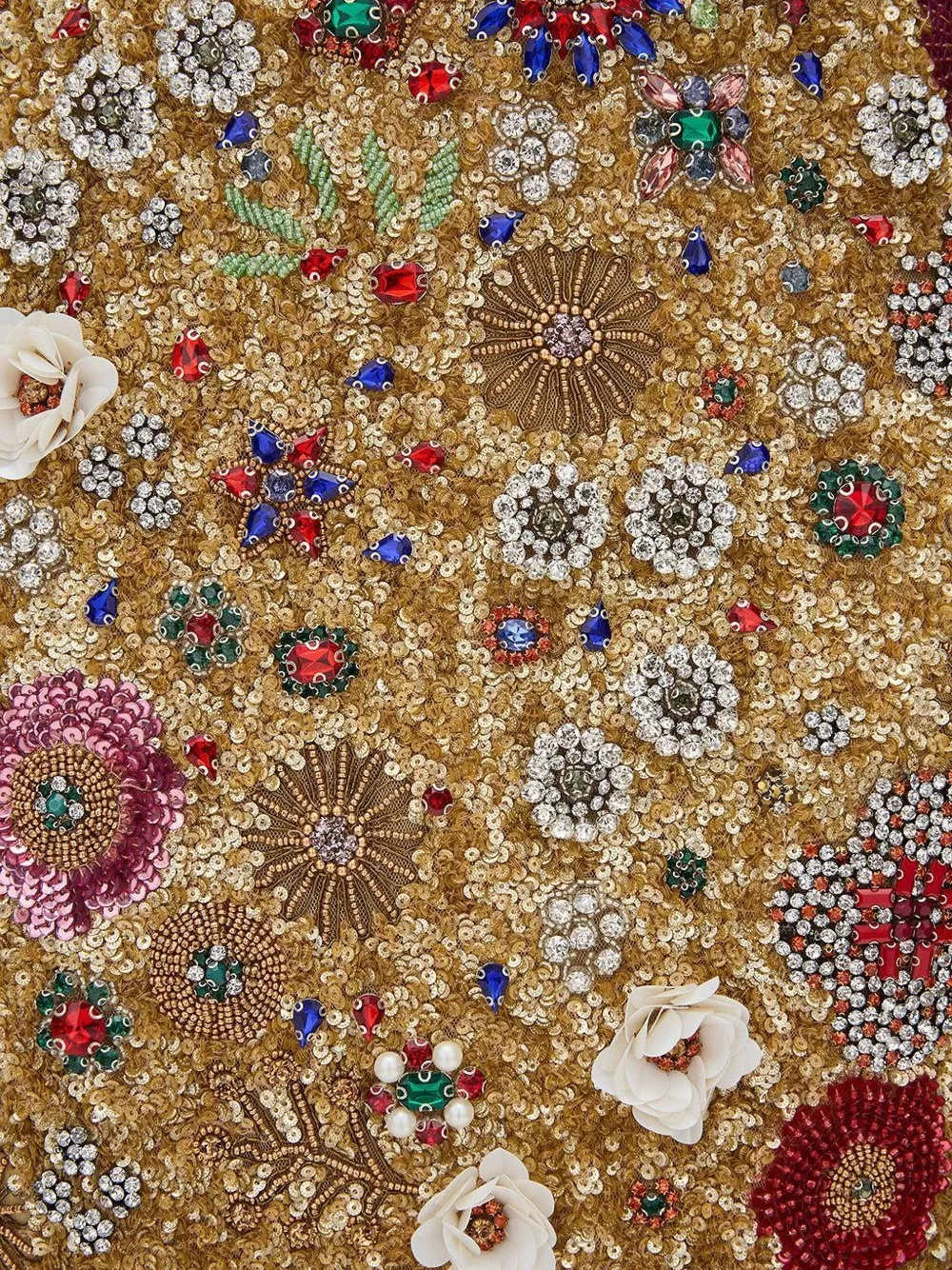 Rachel Gilbert Francesca Embellished Floral Maxi Dress In Gold