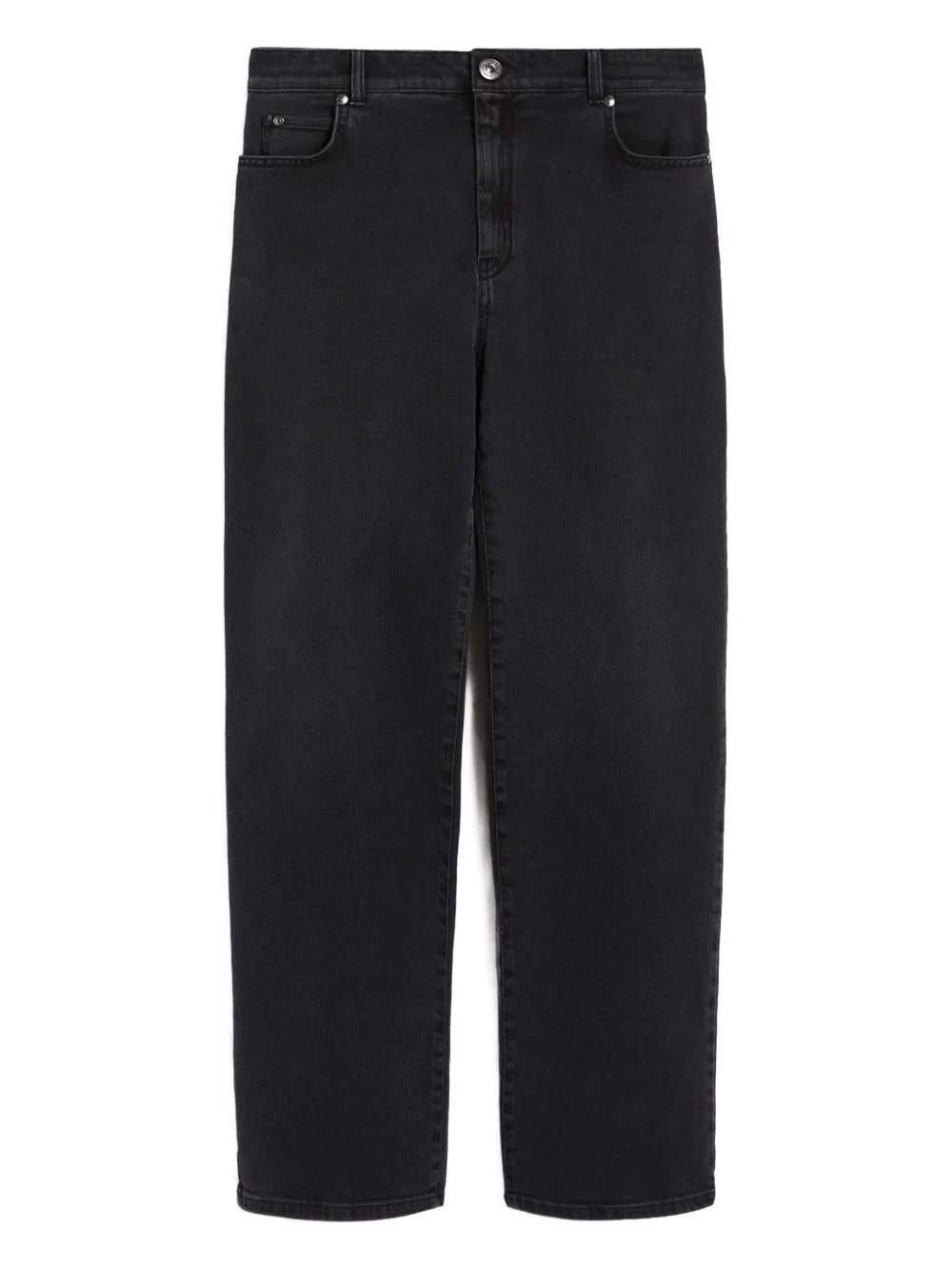 Max Mara Cinese Straight-leg Jeans In Black
