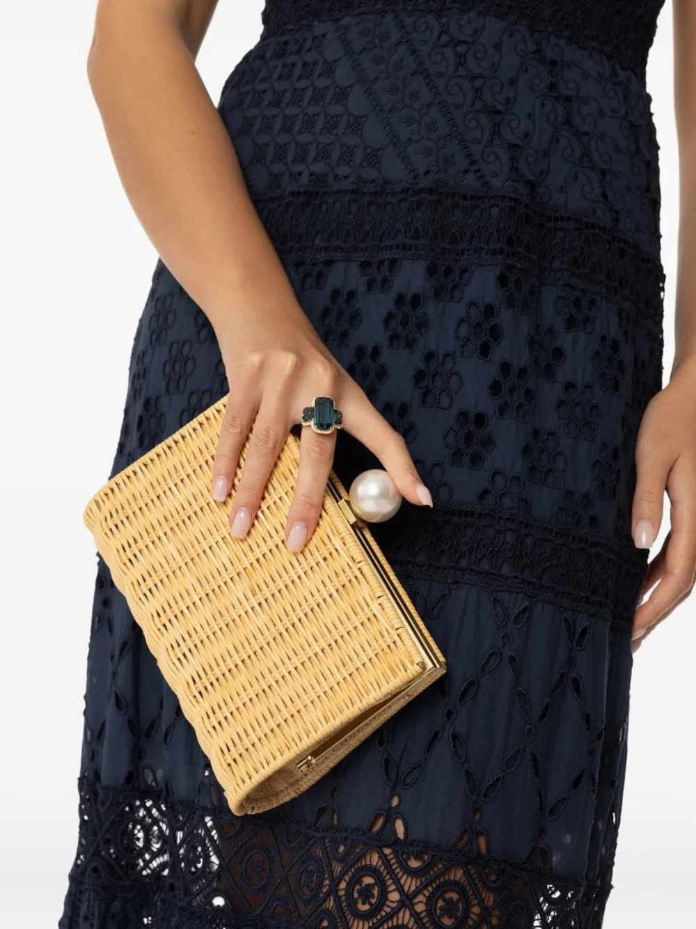 Pamela Munson The Petite Pearl clutch - Beige