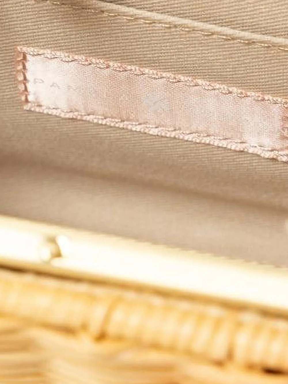Pamela Munson The Petite Pearl Clutch Bag In Neutral