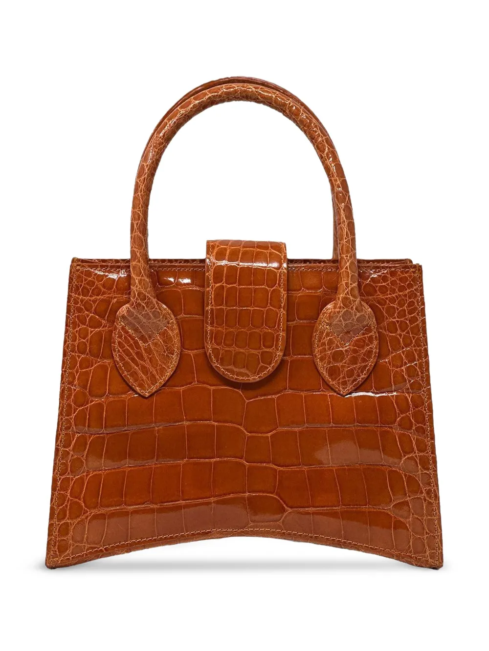 Angela Alvarez Demi Arco Tote Bag In Orange