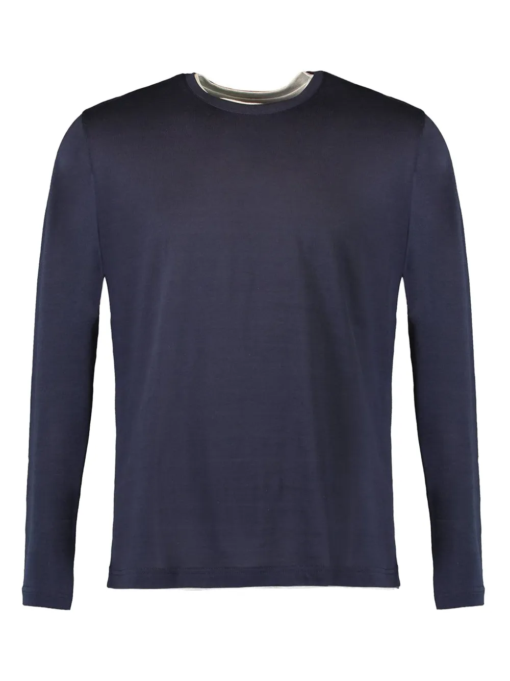 Eleventy crewneck long-sleeve shirt - Blu