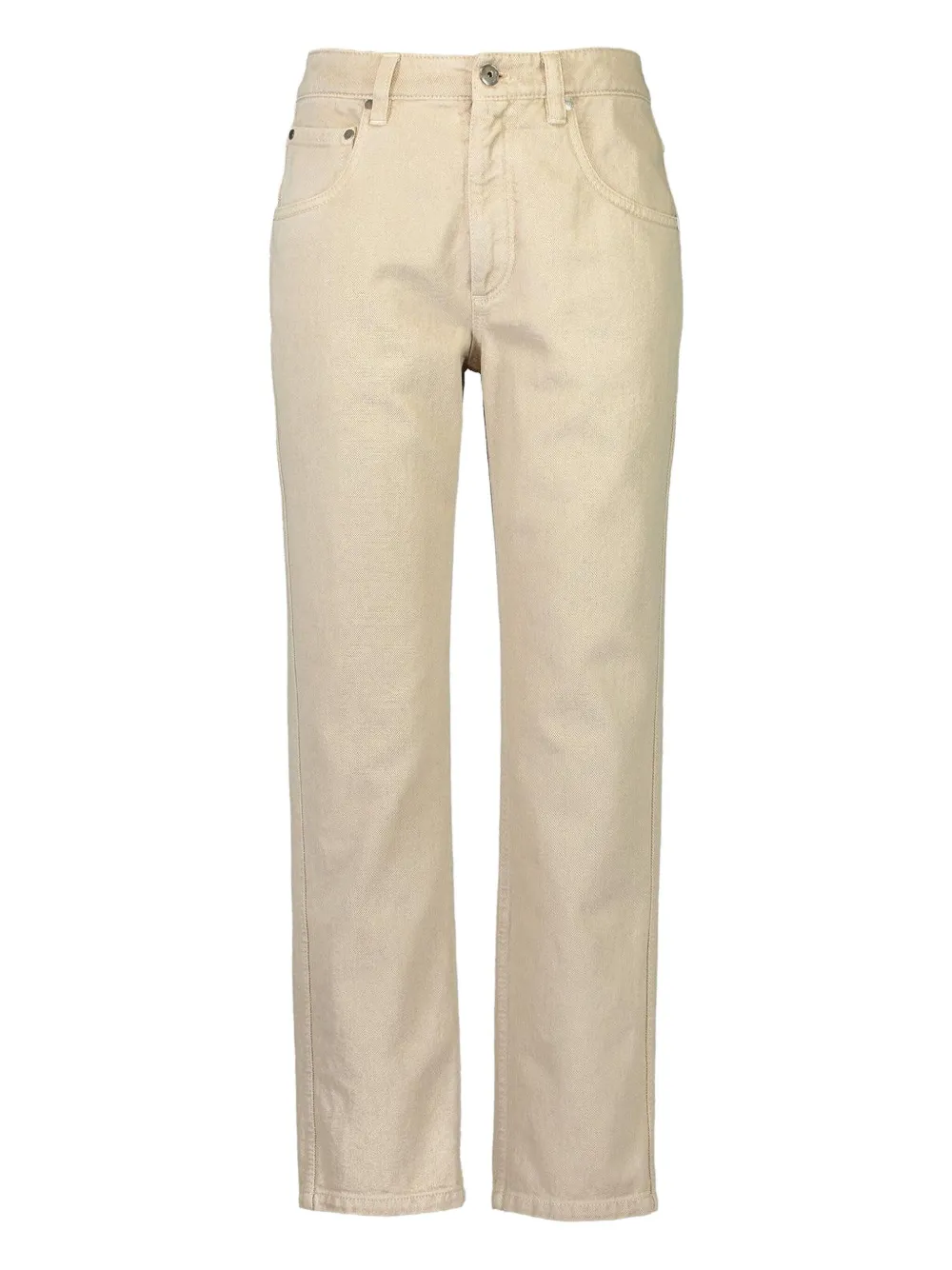 Brunello Cucinelli Square Jeans In Neutral