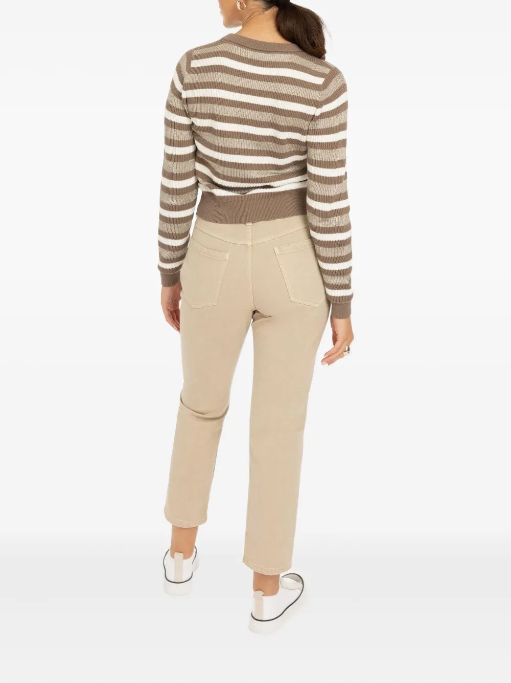 Brunello Cucinelli Square Jeans In Neutral