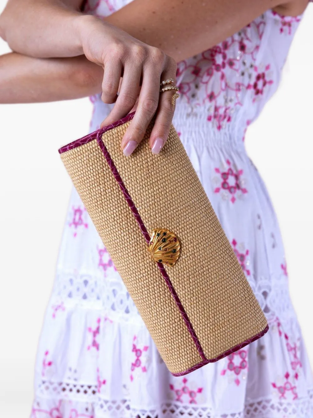 JADA LOVELESS small Classic clutch bag Bruin