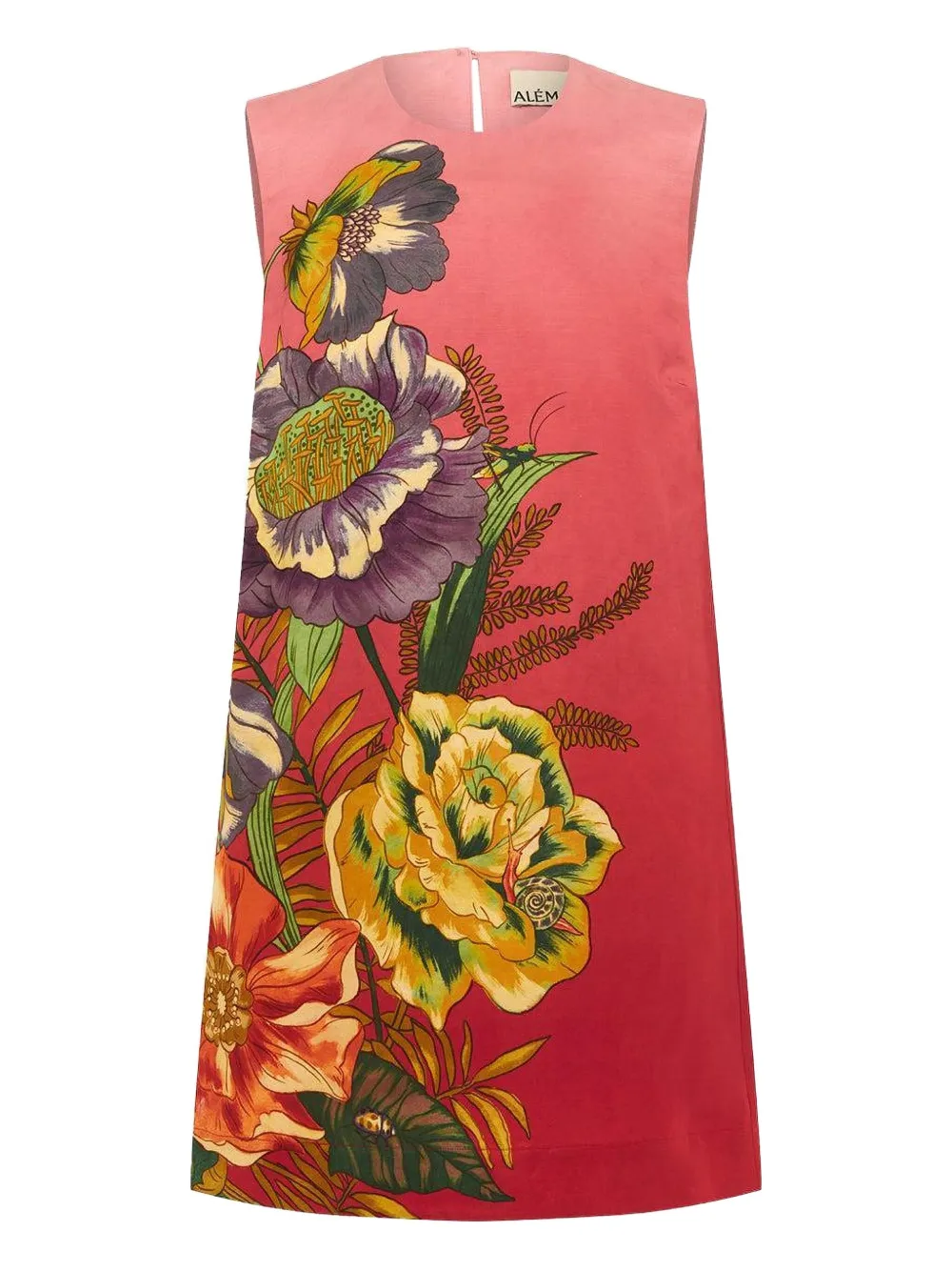 ALEMAIS Inez floral-print sleeveless mini dress - ピンク ALEMAIS Inez floral-print sleeveless mini dress - ピンク