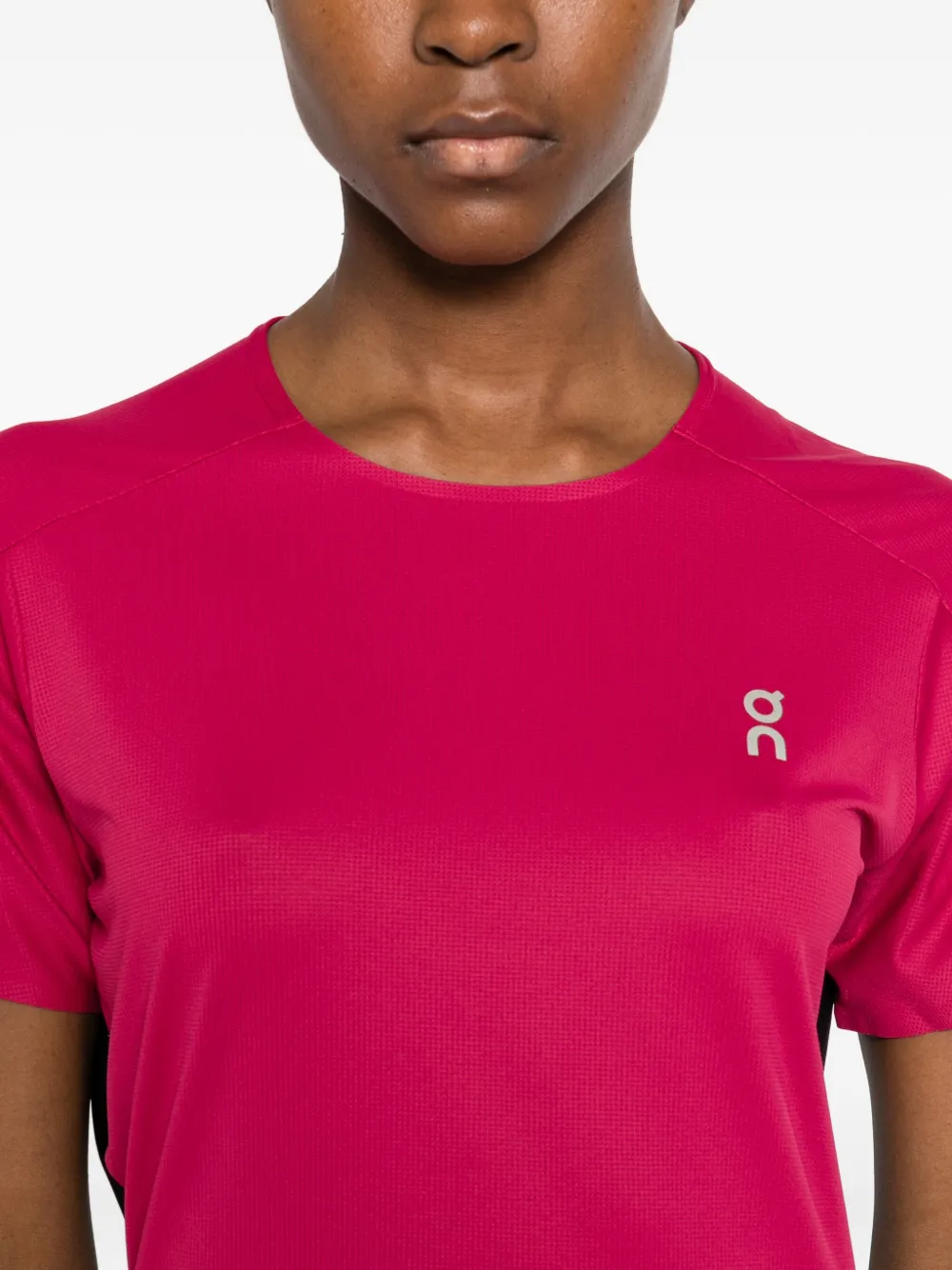 On Running Logo-print Short-sleeved T-shirt In Pink