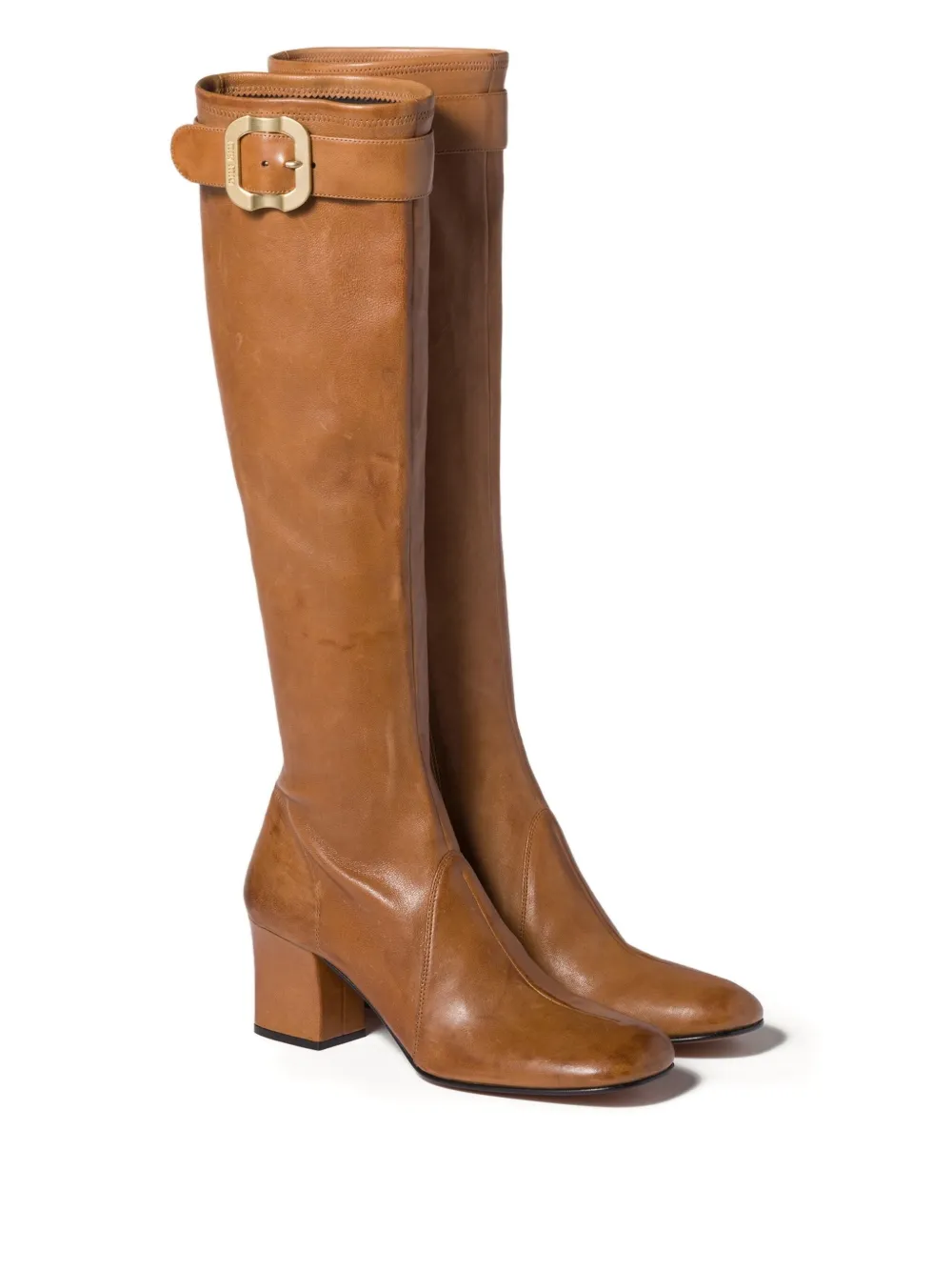 Miu Miu 65mm buckle-fastening leather boots | Knee-High Boots | Image 2
