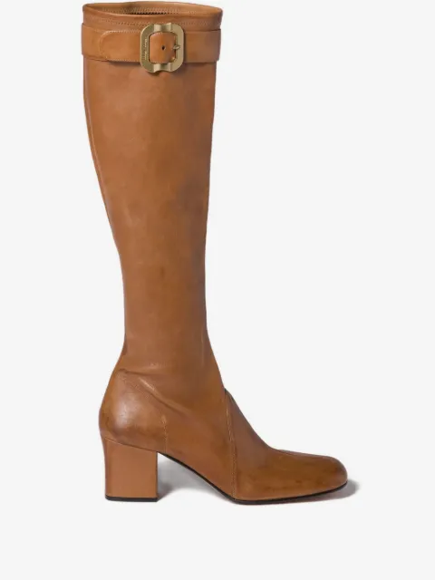 Miu Miu nappa leather boots with buckle