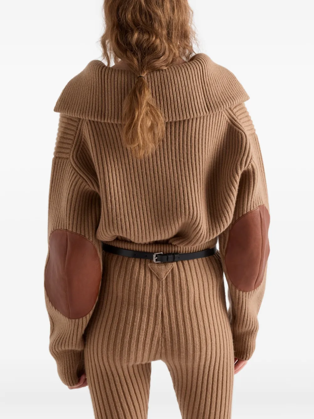 Prada Cashmere Sweater In Brown